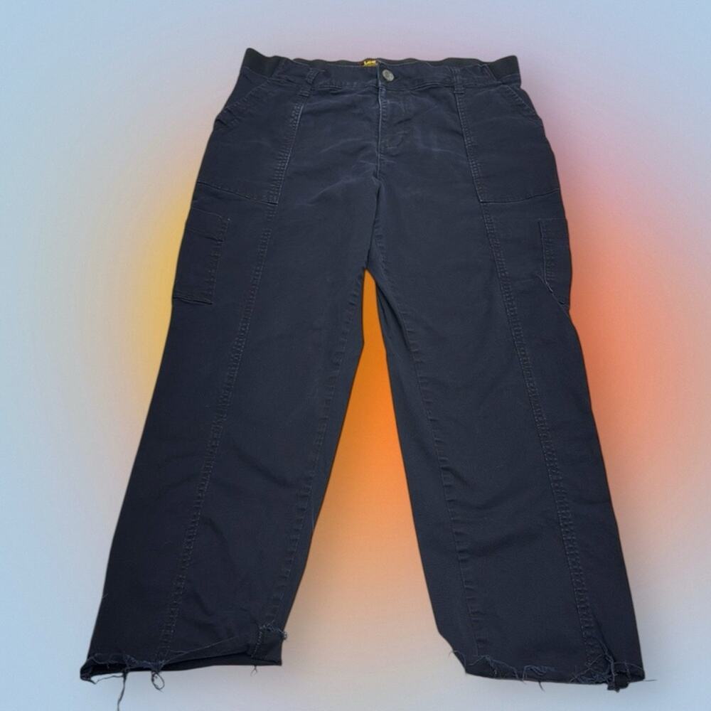 LEE Women’s 14 Black Raw Ankle Carpenter Teacher Pants